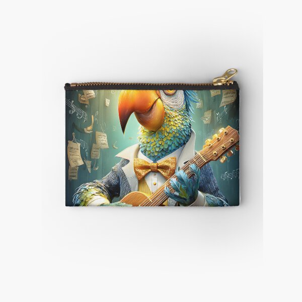 Item preview, Colorful Parrot Playing Music with Guitar on Stage designed and sold by Artessie.