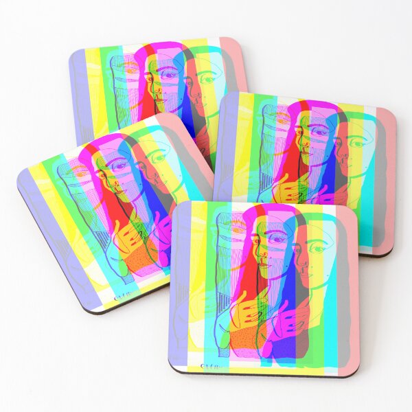 Item preview, Color Shift Portrait designed and sold by EvaArtHome.
