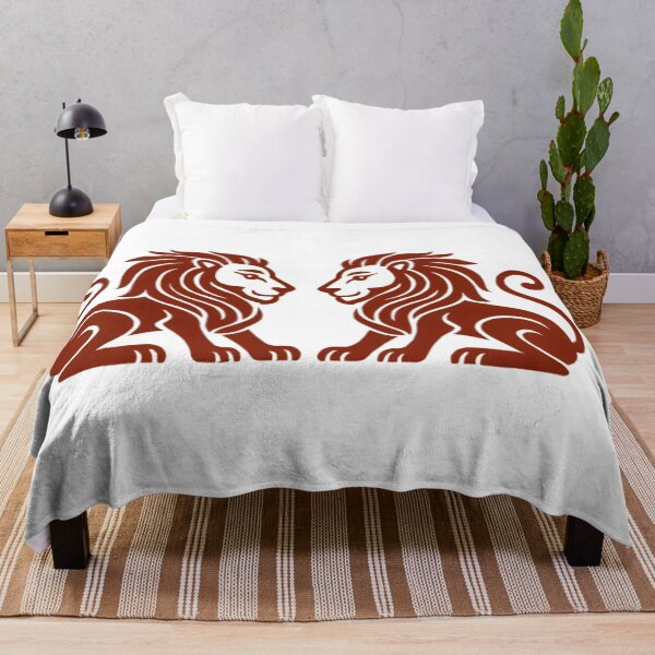 Item preview, Assam Tribal Kinkhap with lions Print Design – Bodo & Mising Inspired Fabric designed and sold by Haus Of K.