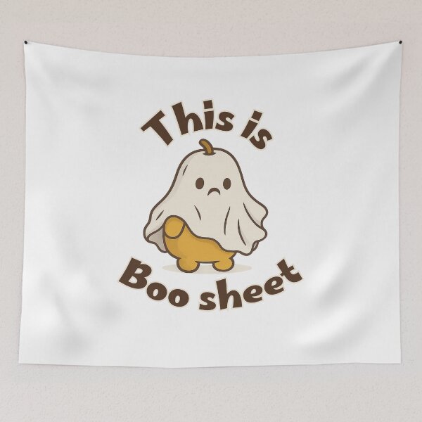 Item preview, Teddypear “Boo Sheet” Cute Funny Ghost Pun Design designed and sold by RokaWorld.