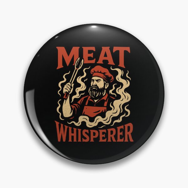 Item preview, Meat Whisperer BBQ Retro Art for Grillers and Smokers designed and sold by Darling DeDe.