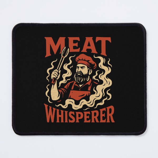 Item preview, Meat Whisperer BBQ Retro Art for Grillers and Smokers designed and sold by Darling DeDe.