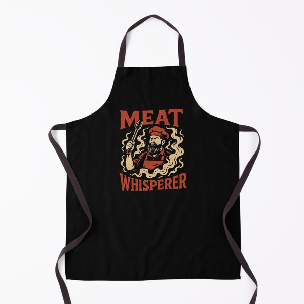 Item preview, Meat Whisperer BBQ Retro Art for Grillers and Smokers designed and sold by Darling DeDe.