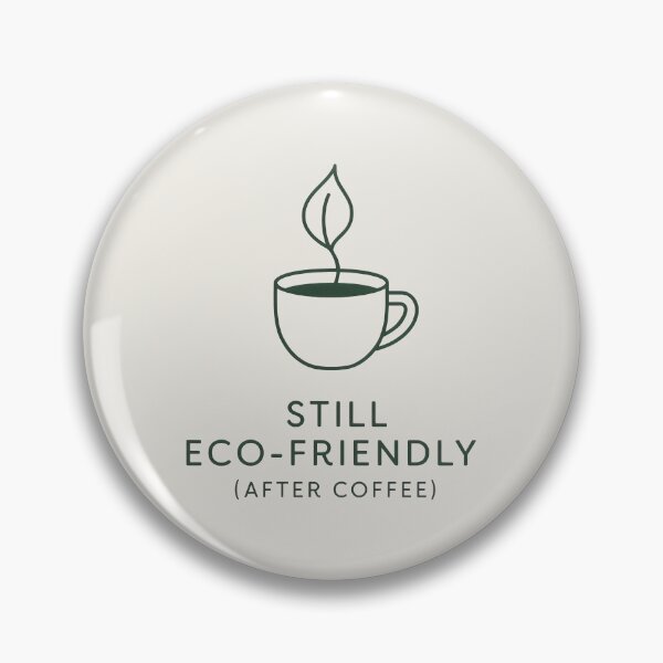 Item preview, Eco Friendly Coffee Lover Minimalist Design designed and sold by SplashTastic.