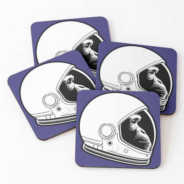 Item preview, Space Monkey Helmet Retro Astronaut designed and sold by LagomCreative.