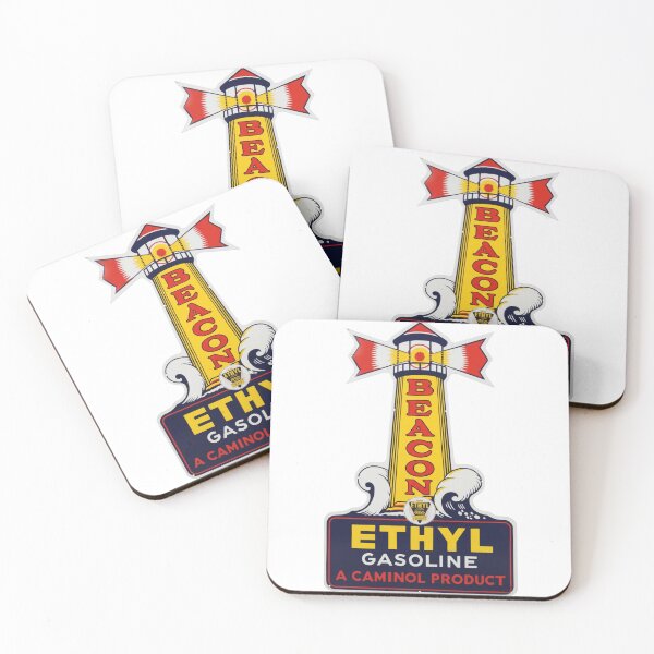 Item preview, Beacon Ethyl Gasoline Vintage Retro Sign Advertising designed and sold by CharlieDesings.