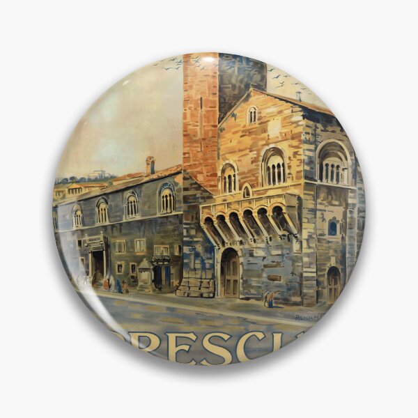 Item preview, Vintage Brescia Travel Poster | Watercolor Historic Building Art | Italian Architecture Print | Tourism Wall Decor designed and sold by artofuniverse.