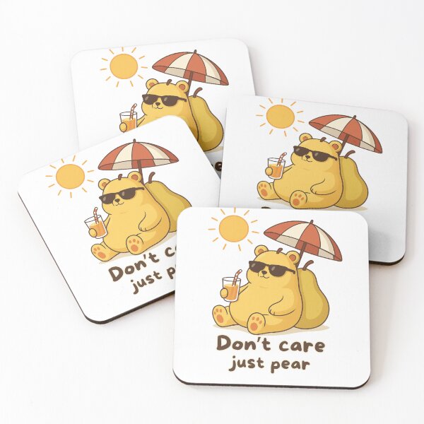 Item preview, Teddypear Summer Vibes – Don’t Care, Just Pear Funny Cute Design designed and sold by RokaWorld.