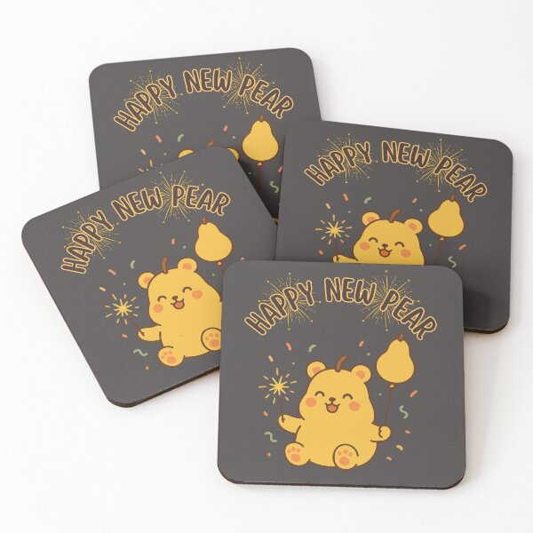 Item preview, Happy New Pear – Cute Teddypear New Year Pun Design designed and sold by RokaWorld.