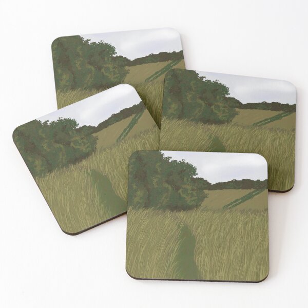 Item preview, Green landscape Drawing  designed and sold by CaitlynsPaper.
