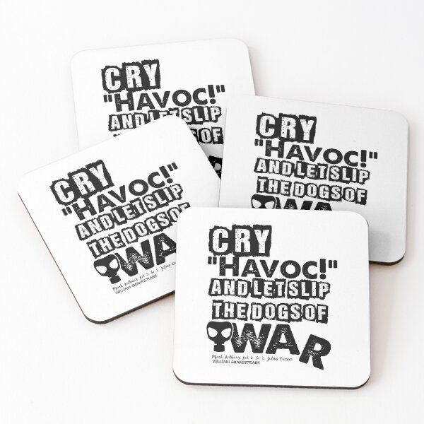 Item preview, Cry Havoc! Julius Caesar Shakespeare Quote designed and sold by Styled Vintage.
