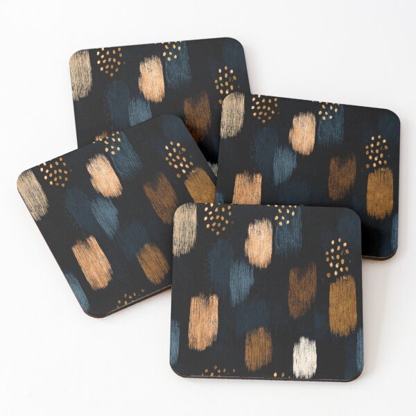Item preview, Abstract dark and brush strokes pattern animal skin inspired dots designed and sold by MOONE FLOWER.