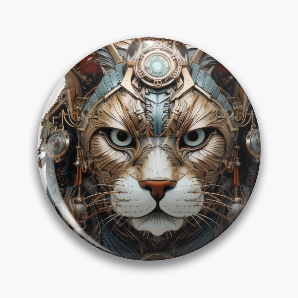 Item preview, Mechanical Steampunk Cat with Futuristic Armor designed and sold by Daagath.