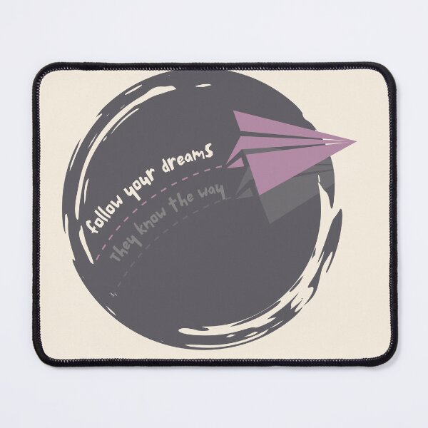 Item preview, Follow Your Dreams – Paper Plane Motivation Design designed and sold by RokaWorld.