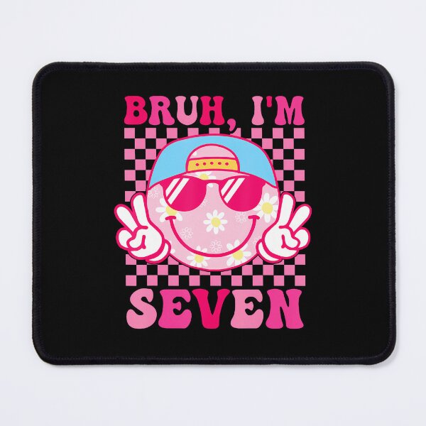 Item preview, Bruh I'M Seven 7 7Th Birthday Groovy Girls 7 Years Old designed and sold by MadalynKiehn.