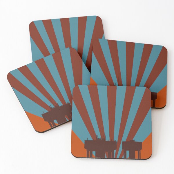 Item preview, Corby Water Towers - Warm Bold designed and sold by Kate Anderson Art.