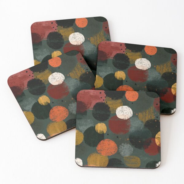 Item preview, Abstract dark and brush strokes pattern animal skin inspired dots designed and sold by MOONE FLOWER.