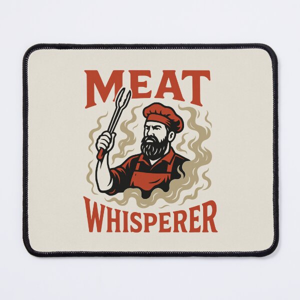 Item preview, Meat Whisperer BBQ Retro Art for Grillers and Smokers designed and sold by Darling DeDe.