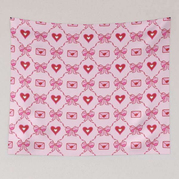 Item preview, Sweet Pink and Red Coquette Valentine's Day Pattern designed and sold by Olive Lane Creative.