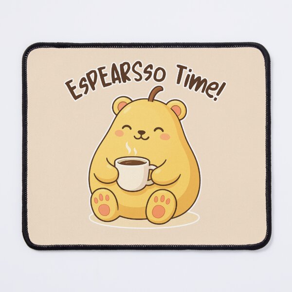 Item preview, EsPEARsso Time! – Cute TeddyPear Coffee Design designed and sold by RokaWorld.