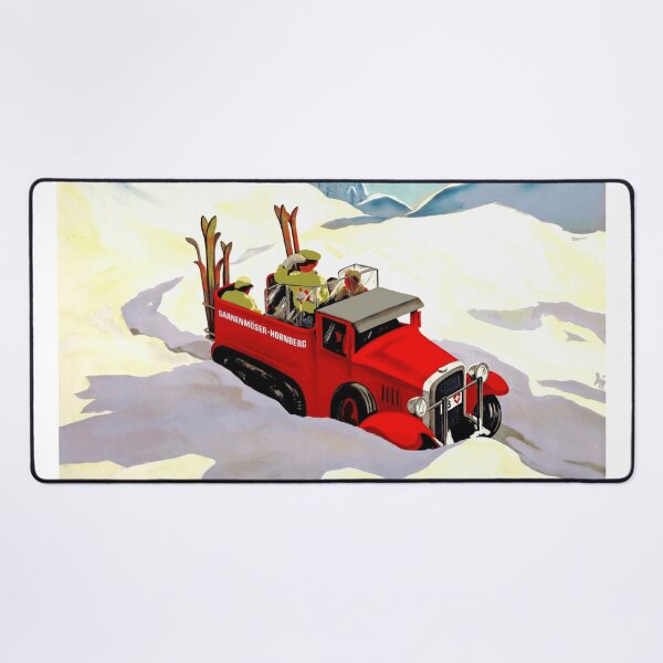 Item preview, Vintage Ski Resort Poster | Art Deco Travel Print | Vibrant Swiss Alps Design | Retro Winter Sports Wall Art designed and sold by artofuniverse.