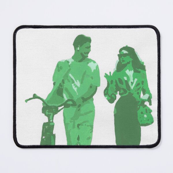 Item preview, Monochrome green couple painting designed and sold by CaitlynsPaper.
