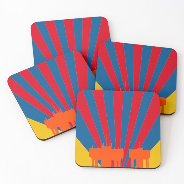 Item preview, Corby Water Towers - Summer Tones designed and sold by Kate Anderson Art.