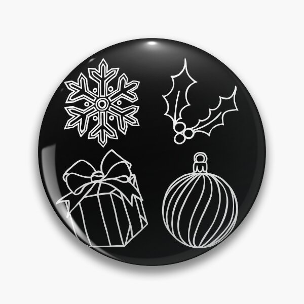Item preview, Gothmas Things - Snowflake, Holly, Present, and Bauble designed and sold by LAEC-Shop.