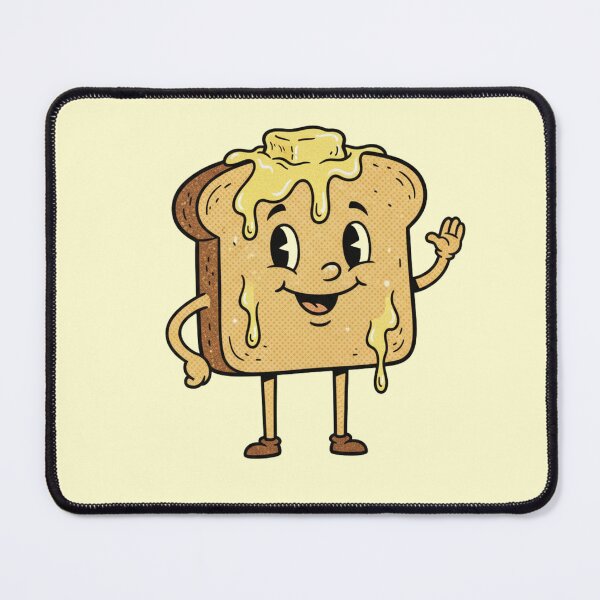 Item preview, Smiling Butter Toast Cartoon designed and sold by PrintHorizonD.