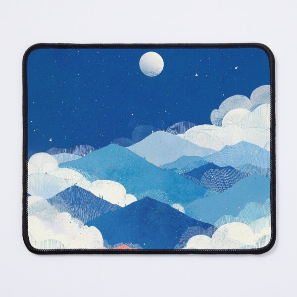 Item preview, Moonlit Dreams Over Quiet Peaks designed and sold by Dusk Atelier.