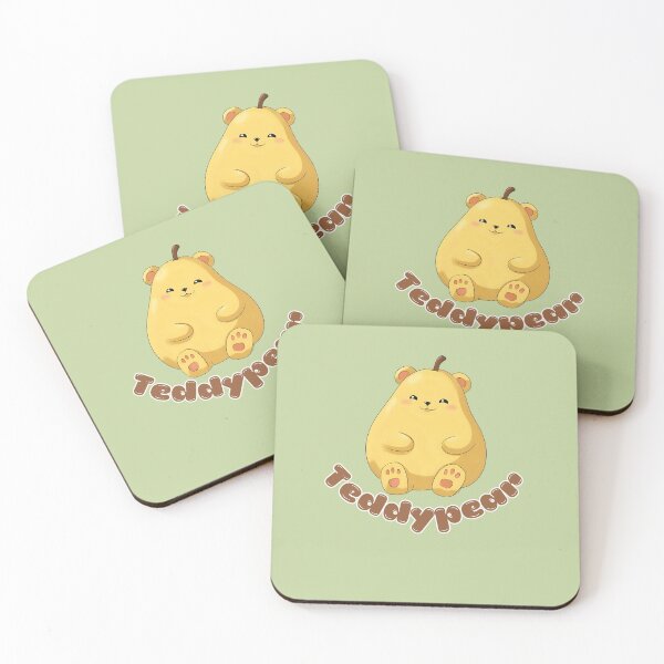 Item preview, TeddyPear - cute Pear Teddy Bear Fruit Pun Illustration designed and sold by RokaWorld.