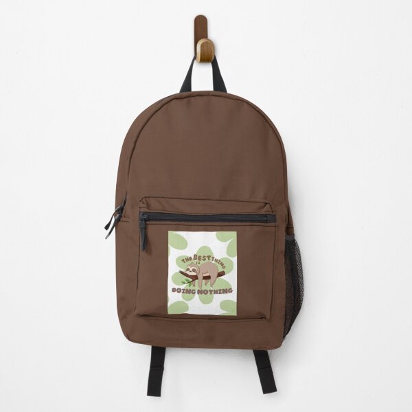 Item preview, The Best Thing Is Doing Nothing | Cute Sloth Lazy Day Design | Funny Animal Quote designed and sold by Made You Smirk.