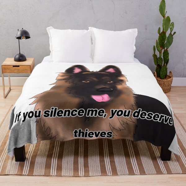 Item preview, German Shepherd Semi-Realistic – “If You Silence Me You Deserve Thieves" designed and sold by Crack-in-Colors.