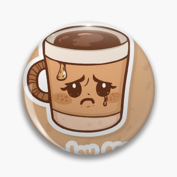 Item preview, Monday Mood – Crying Coffee Cup sticker  designed and sold by EdgeFlow.