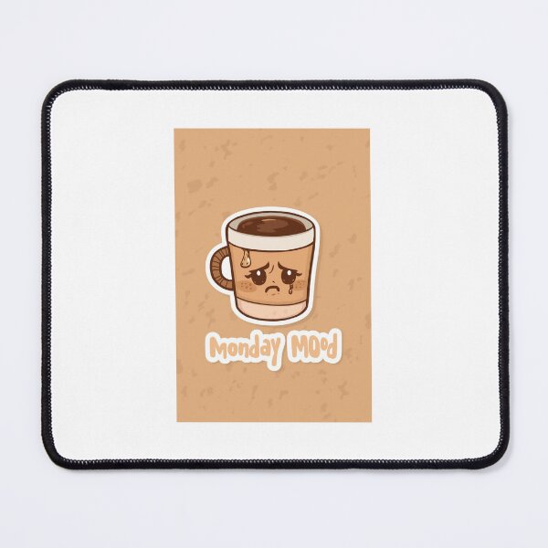 Item preview, Monday Mood – Crying Coffee Cup sticker designed and sold by EdgeFlow.