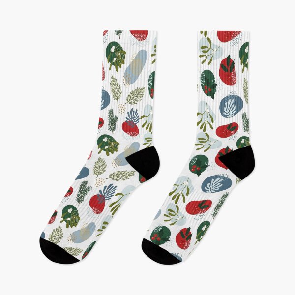 Item preview, Mistletoe and Pine Christmas Pattern designed and sold by SeGoArtDesign.
