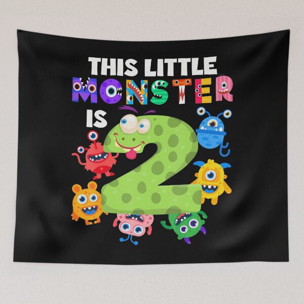 Item preview, This Little Monster Is 2 Two Years 2Nd Birthday Party Aliens designed and sold by MadalynKiehn.