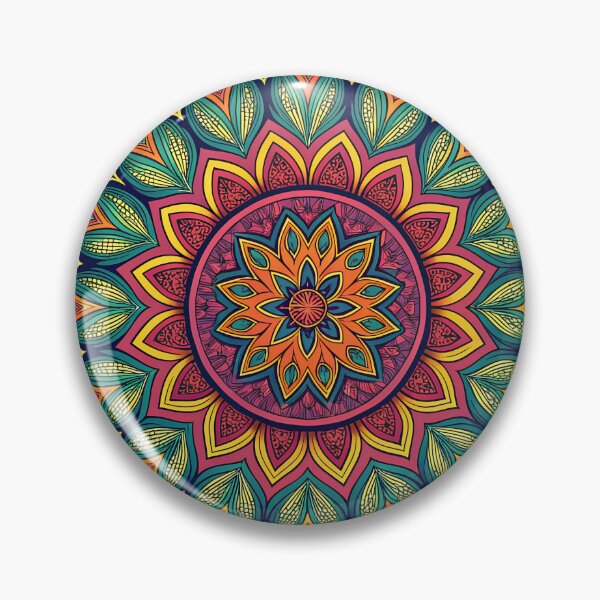 Item preview, Aesthetic Kaleidoscope Mandala with Unique Patterns designed and sold by HLPsychDesigns.