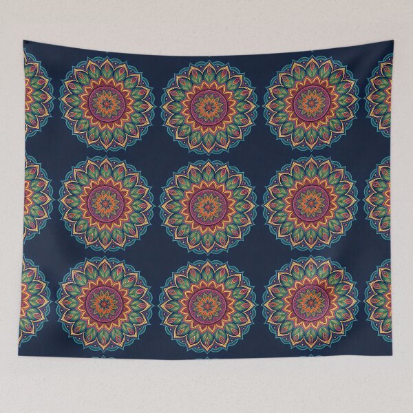 Item preview, Aesthetic Kaleidoscope Mandala with Unique Patterns designed and sold by HLPsychDesigns.