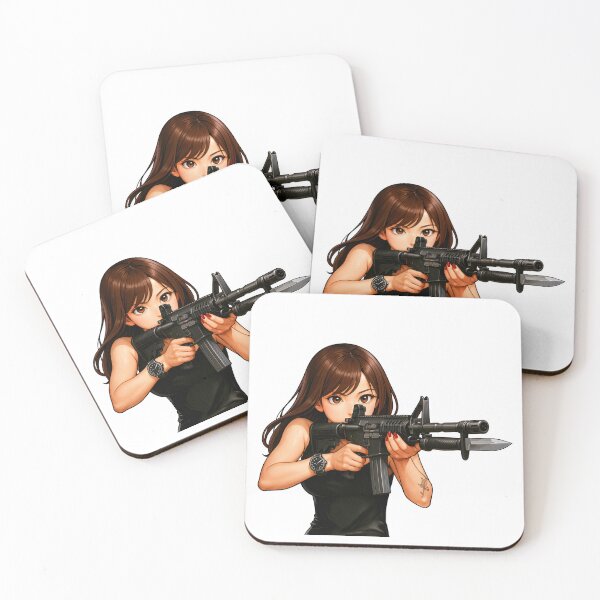 Item preview, PEW PEW GIRL – Cute, Loud, and Ready to Fire designed and sold by RAWLIFEGRAPHIC.