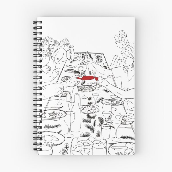 Item preview, Cracking Christmas dinner illustration designed and sold by CaitlynsPaper.