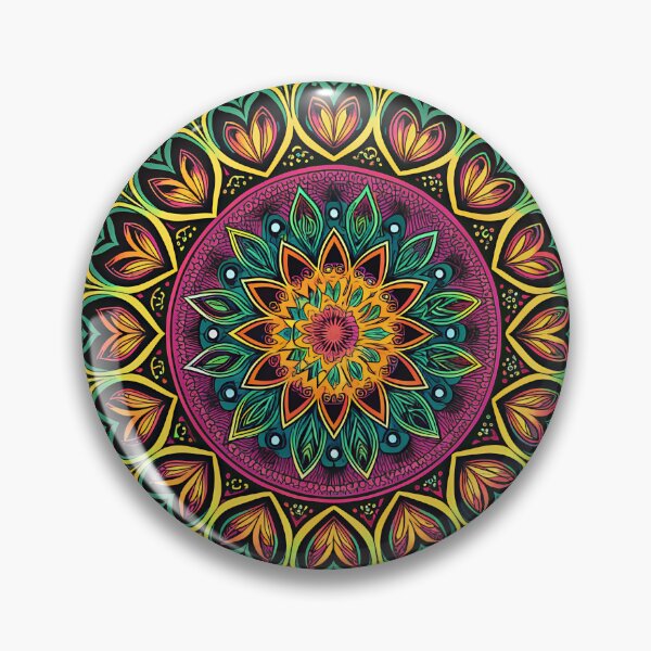 Item preview, Unique Trippy Mandala with Aesthetic Geometric Flow designed and sold by HLPsychDesigns.
