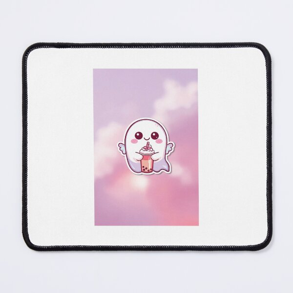 Item preview, Bubble Tea Ghost – Cute Spooky Sip sticker designed and sold by EdgeFlow.
