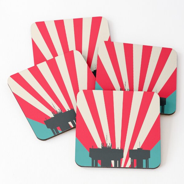 Item preview, Corby Water Towers - Vibrant Tones designed and sold by Kate Anderson Art.