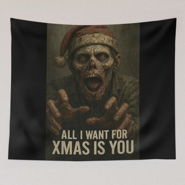 Item preview, Walker/ zombie Xmas (oil paint version) designed and sold by WednesdayAndYou.