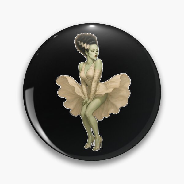 Item preview, The Bride of Frankenstein Marilyn Skirt Blowing Pose designed and sold by Kooky Kreeps.