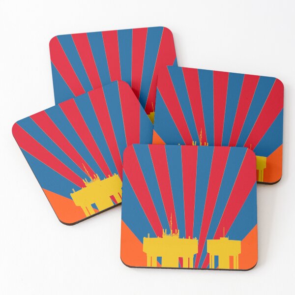 Item preview, Corby Water Towers - Vibrant Tones Again designed and sold by Kate Anderson Art.