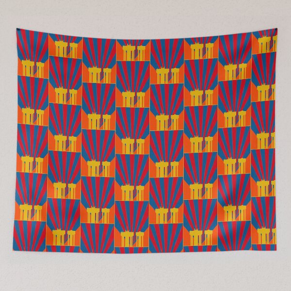 Item preview, Corby Water Towers - Vibrant Tones Again designed and sold by Kate Anderson Art.