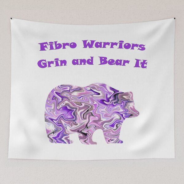 Item preview, Fibro Warrior Bear designed and sold by ColorfulCortex.