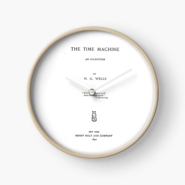 The Time Machine by H.G. Wells title page Clock
